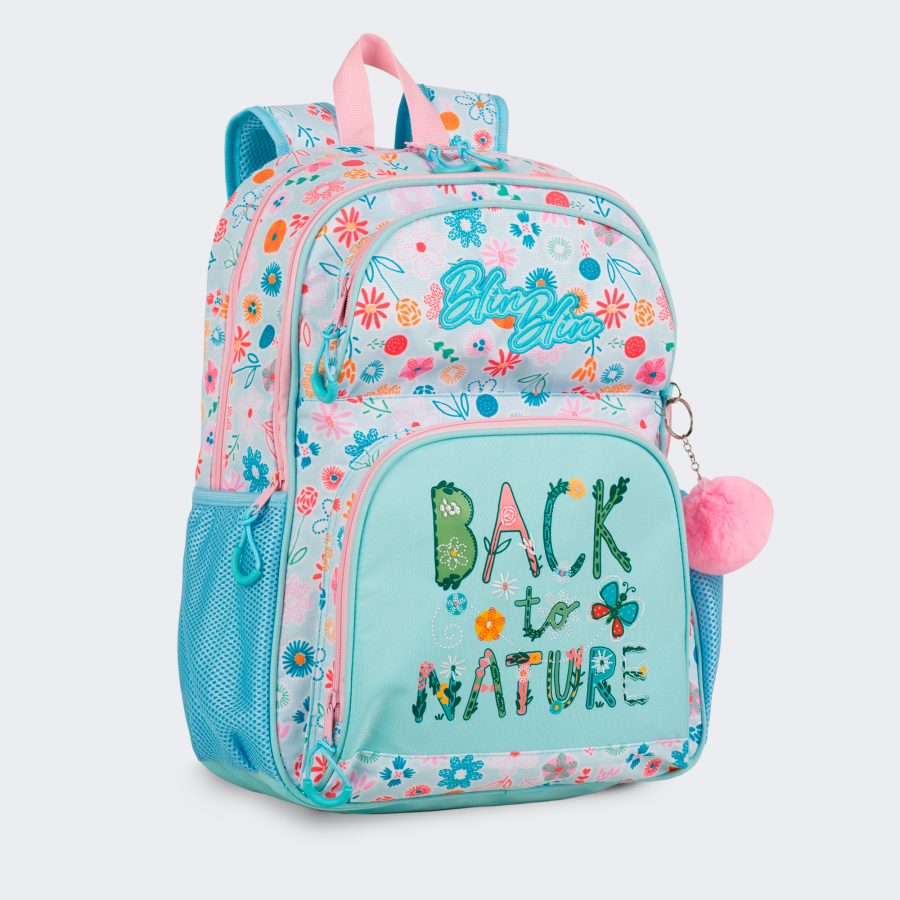 Mochila Doble Compartimento BlinBlin Back to Nature + Carro 360º - Imagen 2