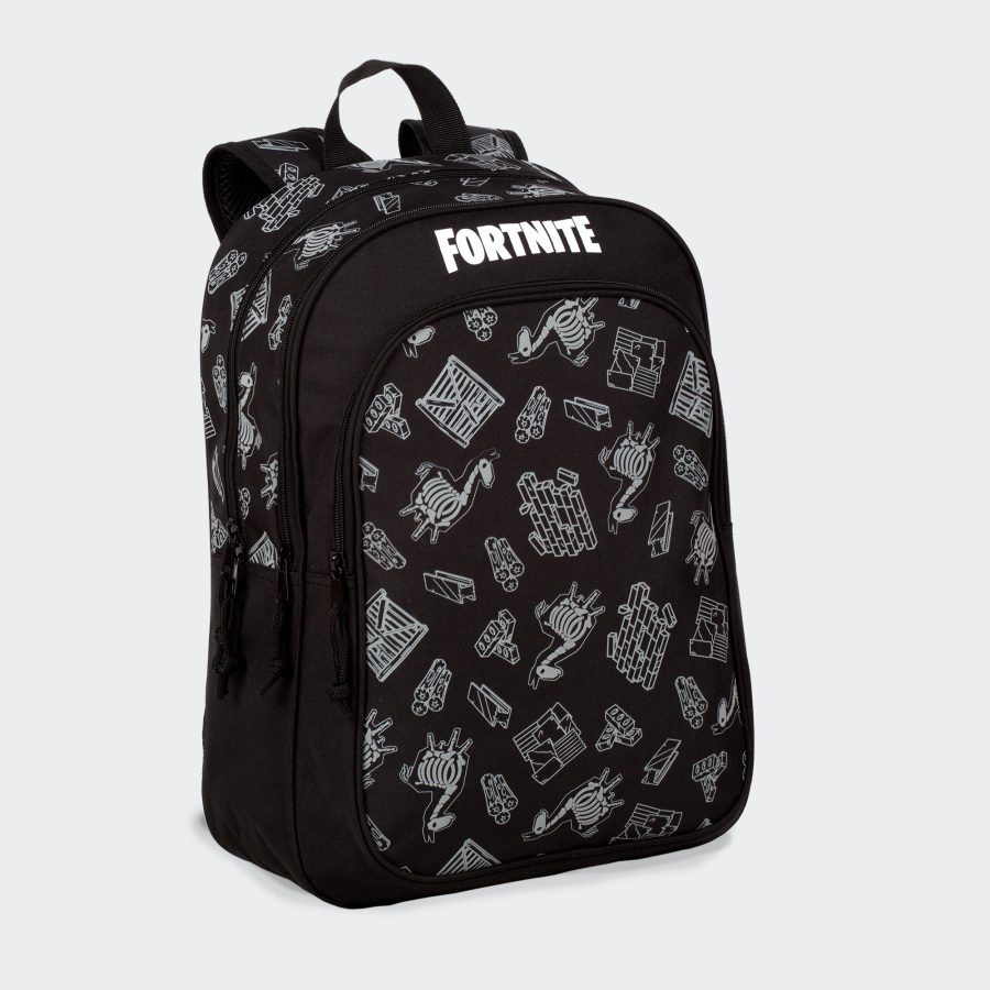 Mochila Fortnite DARK BLACK Doble Compartimento con Carro 360º - Imagen 5