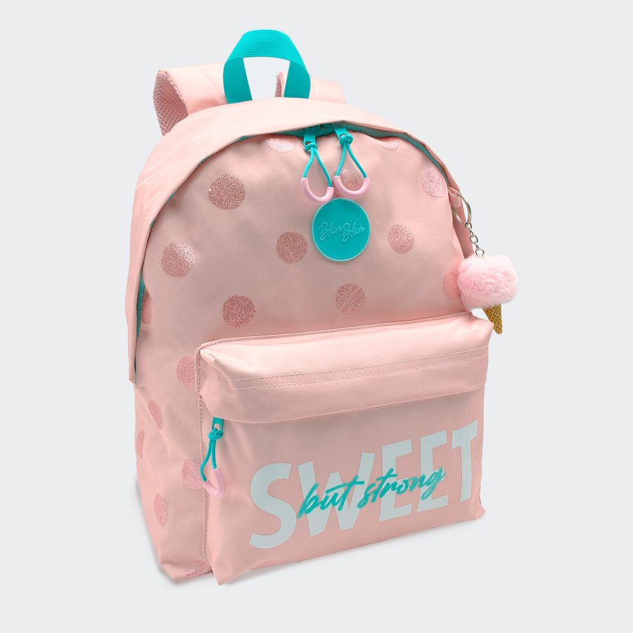 Mochila Americana BlinBlin Dots Rosa