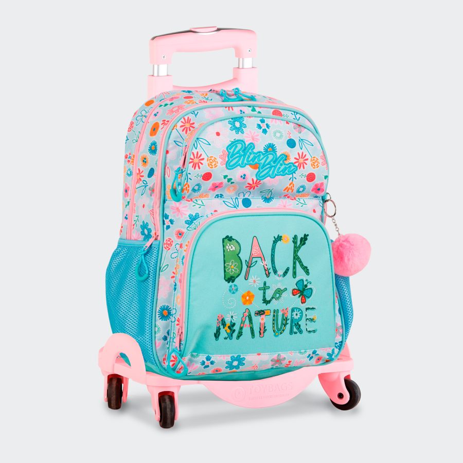 Mochila Doble Compartimento BlinBlin Back to Nature + Carro 360º