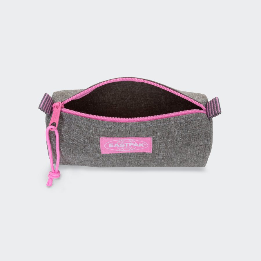 Portatodo Eastpak Gris y Rosa redondo - Imagen 2