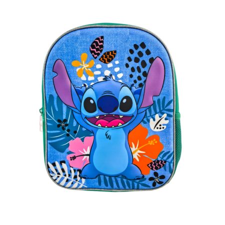 Mochila Infantil Preescolar Stitch Tropical