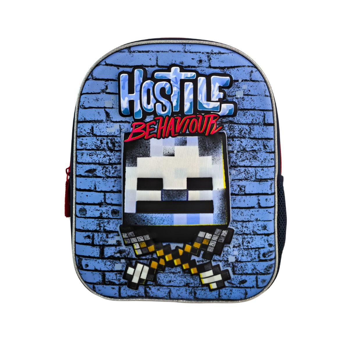 Mochila Infantil Preescolar 3D Minecraft Hostile Behaviour