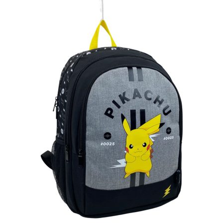 Mochila Primaria Pokemon Pikachu Doble Compartimento