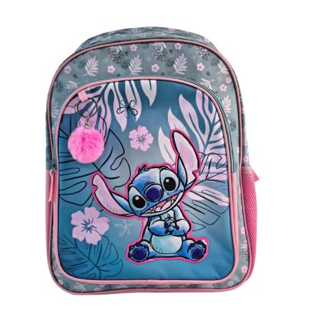Mochila Primaria Stitch Pink Doble Compartimento