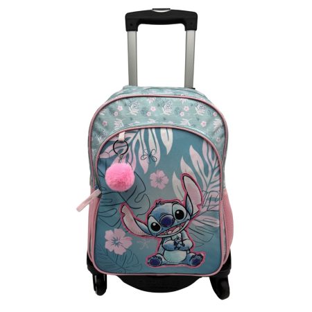 Mochila Stitch Pink Doble Compartimento + Carro 360º